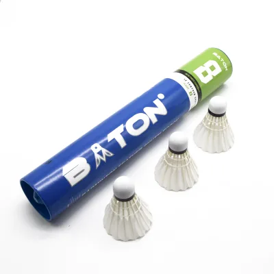 Goose Feather Baton Sports Philippines MalaysiaBadminton Oem Badminton Soft White