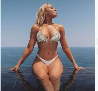 Minthson 2022 Summer High Waist Triangle Bathing Suits Bling Shiny Swimsuit Diamond Decoration Solid Swimming Bikini 2pcs