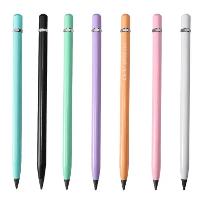 Eternal Technology's Black Purple Metal Pen Inkless and Never-Ending Gift Laser Logo Pencil