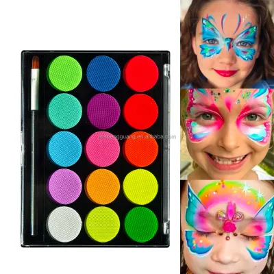 Rainbow Art Body Painting Supplies Facepaint Set Professional for Kid Children Painting Kit Body and Face Paint Palette