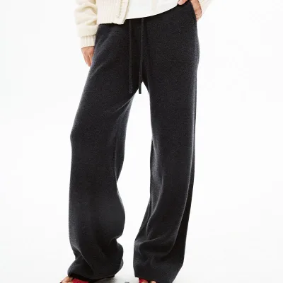 Newest Popular High Quality Knitted Pants Wholesale/Custom 100% Merino Wool Knitted Pants for Fashion Women