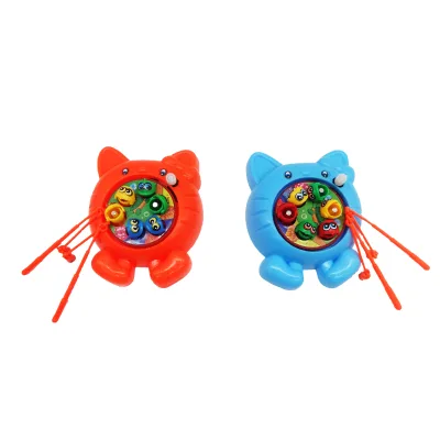 Cartoon Cat Set Wind up Fish Game Ocean Animal Wind up Toys Magnetic Fishing Game Toy