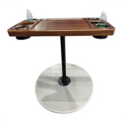 New Special Aluminum Table Base for Pontoon Boat or RV Black 29 Inches High Detachable Allshine Marine Accessories