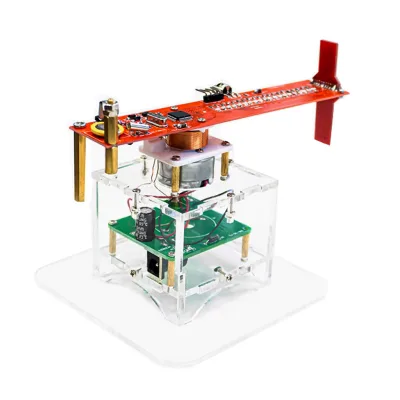 Single Side Cross Rotating LED Display DIY Electronic Kit Rotating Welding Spare Parts with Programming