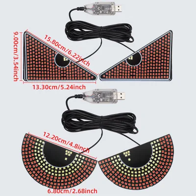 New Arrival Devil Eye Car LED Decorative Lights  Big-Eye Lamp for Customization 11 Modes USB Powered