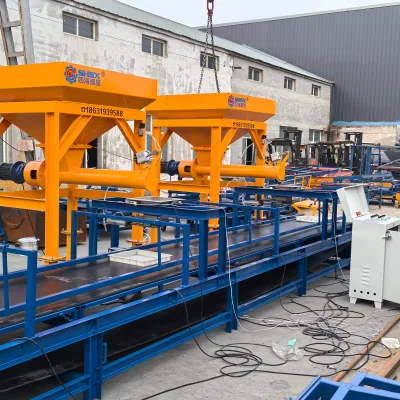 Auto-Spiral Wet Concrete Distribution Machine Color Paving Stone Hollow Brick Interlock Construction Material Making Machinery