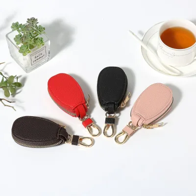 PU Leather Car Key Case Not Easy to Slip Creative Pull-Out Key Sleeve Keychain Bags Storage Cute Protector Car Key