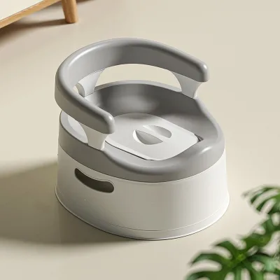 Doublecare Baby Potty Training Toilet with Drawer-Style Bowl 1.65L, High Backrest, Splash Guard, Non-Slip for 1-6 Years