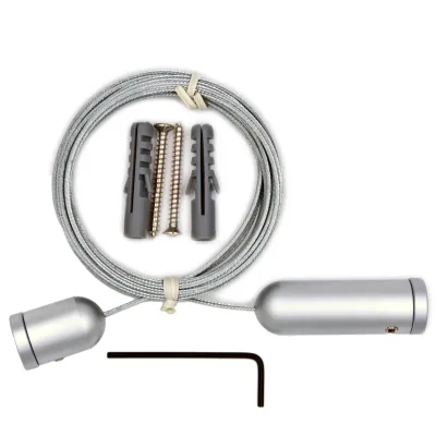 Factory Price Aluminium Rod Gallery Sign Hanging Display System