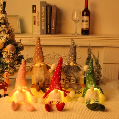 Gnomes Christmas Decorations Swedish Tomte Xmas Gnome Plush Elf Doll Scandinavian Santa Christmas Ornaments