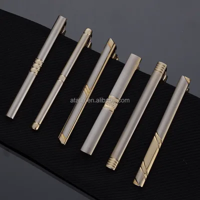 Men's Classic Metal Tie Clip Vintage Tie Clips for Men High Quality Tie Pin Gift for Men Gifts Christmas Black Gray