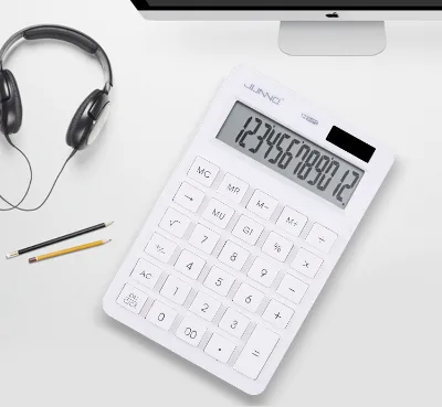 Best Quality New Calculator Student Calculator Office Large Botton Battery Power Source Scientific White Calculator