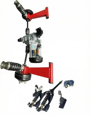 Complete Tuk Tuk Independent Rear Suspension Kit With 715 Series Gearbox Motor Brake Half Shaft