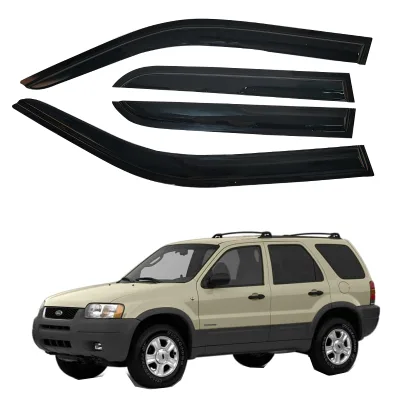 Car Exterior Decoration Acrylic Sun Shade Window Visor Vent Window Deflector Use for Ford Escape 2001-2006