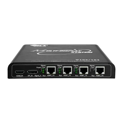 1 Input 4 Output HDBT Video Wall Controller 4K60Hz Pixel-to-Pixel Multi-Viewer Processor for Command & Control Room