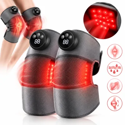 Skin Friendly Far Red Light Therapy Tight Kneading Hidden Knee Pain Relief Joint Pain Relax Knee Massager With Hot Compress