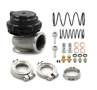 Universal 44mm External Turbine Wastegate with Tial Spring and Flange V Band Clamp Water Cooled External Turbine Exhaust Door