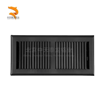 Modern Square Cross-border Hot-selling Floor Ventilation Cover/Adjustable Double Layer  Steel Air Outlet