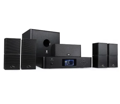 Tonewinner MS-02 New Design Aluminium Alloy 5.1.2 Channel Wireless Mini Home Theatre System High Power Bass Speakers 8 Subwoofer