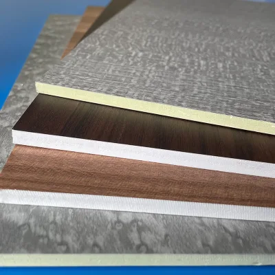 Jianguan Fire Resistant 2-30mm Thickness 1220x2440mm Size PVC Wooden Grain Marble Color WPC Wall Board for Caravan Wall Board
