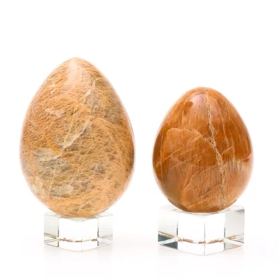 Crystal Bulk Wholesale Natural Stone Crystal Yoni Egg Red Moonstone Egg for Decoration