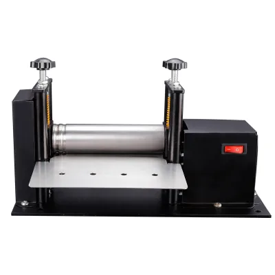 Electric Small Leather Drawing Machine Hand-rolled Glue Cylinder Machine Shoulder Strap Cylinder Pressure Leather Machine