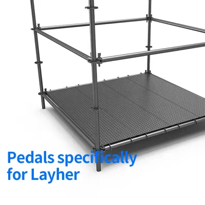 Construct a High Work Platform Using Detachable, Quickly Assembled Anti-slip Layher Pedals