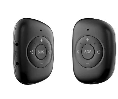 Elderly Kids 4G 3G 2G Mini Spy GPS Tracker Fall Alert SOS Call Personal Alarm Panic Button Black Red 1000mAh Battery