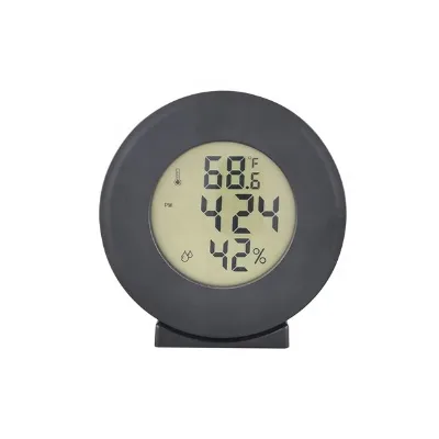 Mini Accurate Digital Thermo Hygrometer LCD Display Requires AAA Battery Indoor/Outdoor Use for Home Office Greenhouse