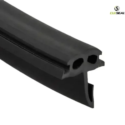 Weatherproof Solar Panel T Shape Rubber Seal Gasket with Cutting and Welding Services