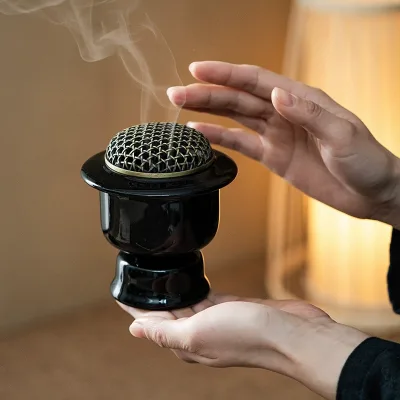 Factory Price Electric Incense Burner Traditional High-temperature Can Dry Burn 520 Degrees Household Use in Ceramic Tea Rooms