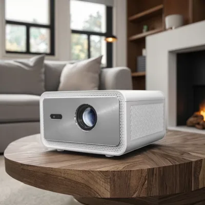 Android 12 LED Lamp TV Projector with 4K Native 1080p Resolution 2G RAM 32ROM 1-Year Internet Ready Internet Ready for 1 Year
