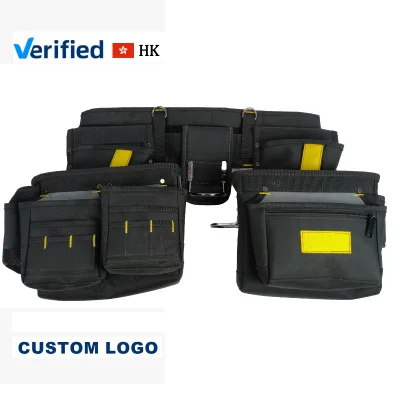 Wholesale Premium ODM OEM Electrician Tool Bag Durable Water Resistant Polyester Oxford Waist Organizer Adjustable Strap 17L