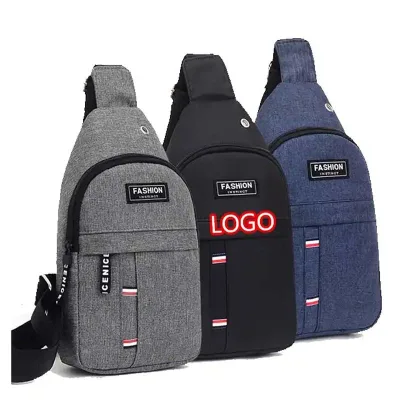 Custom Your Waterproof Chest Bag D Crossbody Men's Chest Bag Single Shoulder Chest Messenger Bags Box