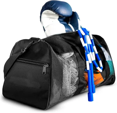 Custom Duffel Gear Bags With Bottle Pocket Equipment Workout Bag Gym Bag for Combat Boxing Taekwando