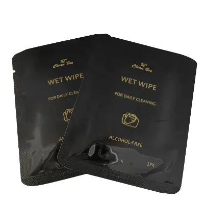 OEM Custom Design Single Packed Extra Soft Non-Woven Wet Wipes for Restaurant Hotels Individual Wrapped Sachets for Effective