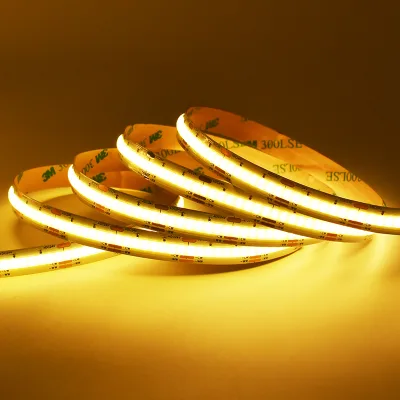 High Quality DC24V Tunable White FCOB Light Strip Adjustable CCT Dual White COB LED Strip for Mood Lighting and Ambient Design