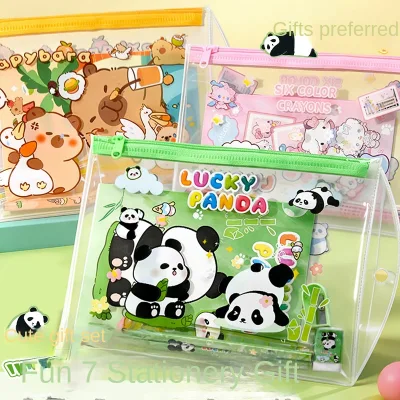 Custom Stationery Gift Box Set Wholesale Capybara School Stationery Set for Low Price Free Delivery School Sets Stationery Set