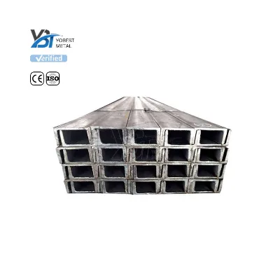 Wholesale Factory Price Steel Channel 6M Length 40mm Cold Rolled Q235B SM490 C Type Profile Carbon U Beam Steel U Channel