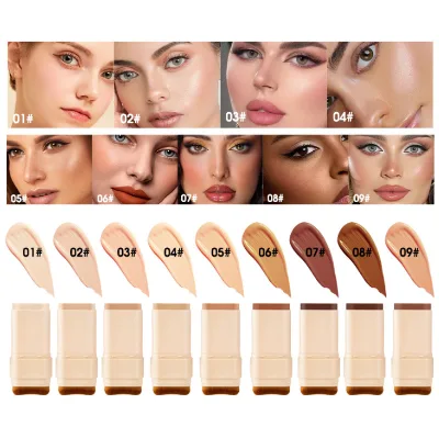High Quality Foundation Stick Vegan Cruelty Free Face Makeup Waterproof Nature Full Coverage Concealer Foundation