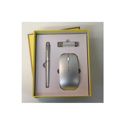 Boce 3-in-1 Custom Advanced Wireless Mouse USB Flash Drive Pen Educational Enterprise Gift Set