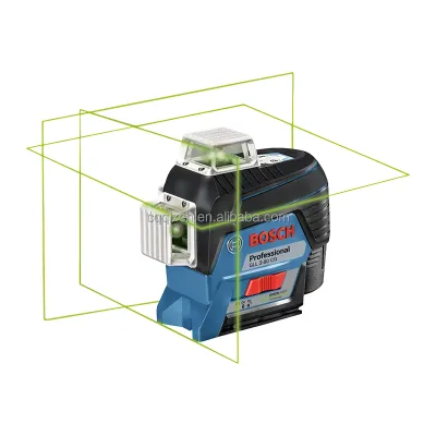 Line Laser GLL 3-80 CG Professional in L-BOXX 136 with 1 GBA 12V 2.0Ah Battery and Holder Green Laser