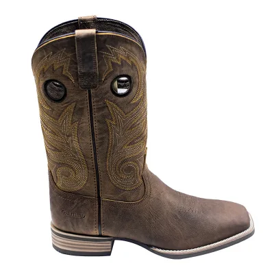 Wholesale Custom Western Cowboy Boots,  Leather Boots for Men,   High Quality Martin Boots with Hot Pressed Logo