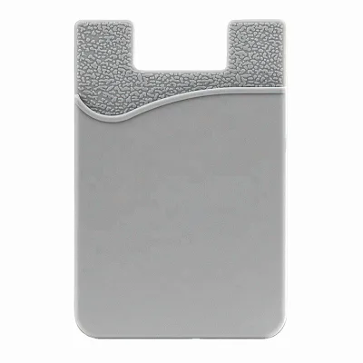 Factory Wholesale Promotional High Quality Fashion Silicone Card Wallet & Holder for Mobile Phone Back Side Sticker Custom Logo