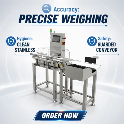 Dynamic Checkweigher with 100m/min Conveyor Speed and Flap Rejector for Bottled Beverage Inspection