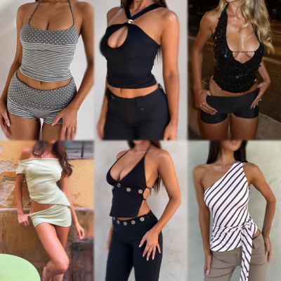 2025Women's Clothing Dress Shirt Blouse Tops Pants Shorts Skirt Coat Bulk Used Clothes Factory Wholesale Apparel Stock