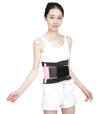 Neoprene Waist Trainer Lumbar Belt with Double Elastic Straps Breathable & Adjustable for Sports & Daily Use