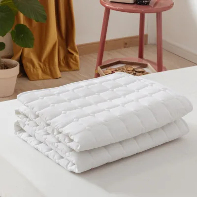 OEM/ODM 4 Inch Single Queen king Size Microfiber Fitted Quilted Cooling Waterproof Bed Mattress Pad Topper Cover Protector