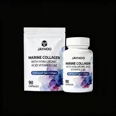Marine Collagen 1000mg Enhanced with Hyaluronic Acid 100mg - 90 Super Strength Capsules - Hydrolysed Collagen Supplements
