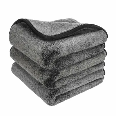 Customized Towel Car Care Wash Towel Drying Big Coral Fleece Super Absorbent Car Detailing Towel 1200 Gsm